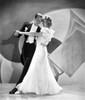 Fred Astaire and Ginger Rogers Ballroom Dancing on Stage in White Dress and Black Suit Photo Print - Item # VARCEL680825