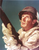 Richard Basehart Posed in Military Outfit with a Rifle Photo Print - Item # VARCEL681573