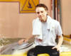 Jonathan Brandis posed with Dolphin Photo Print - Item # VARCEL682515