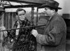 Marlon Brando Talking to a Man Behind the Fence Photo Print - Item # VARCEL682582