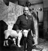 George C Scott in military uniform with a dog Photo Print - Item # VARCEL683741