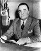 Edgar J Hoover talking on the radio Photo Print - Item # VARCEL685230