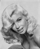Jayne Mansfield Close Up Portrait in White Strapless Dress with Curly Hair in White Background Photo Print - Item # VARCEL685435