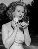 Virginia Mayo Powdering Face with Powder Pad Photo Print - Item # VARCEL685727