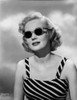 Virginia Mayo Posed in Striped Dress and Sunglasses Photo Print - Item # VARCEL685748