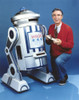 Mister Rogers Holding Remote Control in Red Sweater Photo Print