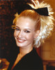 Karen Mulder smiling in Black Fur Coat Portrait Photo Print - Item # VARCEL686251