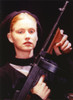 Tracy Needham With Rifle Close Up Portrait Photo Print - Item # VARCEL686289