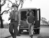 Paul Newman Walking in Classic Photo Print - Item # VARCEL686349