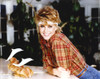 Olivia John Posed in Checkered Polo Photo Print - Item # VARCEL686403