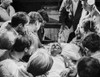 Paul Newman Dying With Group of People Black and White Photo Print - Item # VARCEL686361