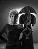 Kim Novak Posed in Black Dress Black and White Photo Print - Item # VARCEL686598