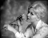 Kim Novak Holding Flower Black and White Photo Print - Item # VARCEL686604