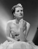 Maureen O'Hara Posed in White Gown Photo Print - Item # VARCEL686641