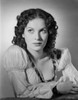 Maureen O'Hara in White Scope Neck Dress Photo Print - Item # VARCEL686654