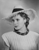 Maureen O'Hara in White Gown With Hat Portrait Photo Print - Item # VARCEL686656