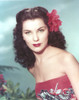 Debra Paget Close Up Portrait wearing Red Tube Dress Photo Print - Item # VARCEL686804