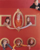 Partridge Family Group Posed in Red Frame Photo Print - Item # VARCEL686813