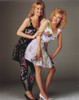 Perfect Strangers Posed in Flower Design Dress Photo Print - Item # VARCEL686856