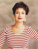 Annie Potts posed in Red and White Striped Top with Yellow Earrings Photo Print - Item # VARCEL686894