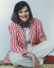 Paula Poundstone Seated wearing Stripe Long Sleeves Portrait with White Background Photo Print - Item # VARCEL686897