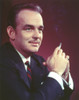 Prince Rainier Smoking Cigarette and Looking Away in Tuxedo Portrait Photo Print - Item # VARCEL686971