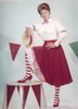 Martha Raye smiling in White and Red Dress Photo Print - Item # VARCEL687029