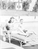 Ronald Reagan Seated on the Pool Side Photo Print - Item # VARCEL687043