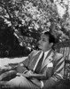 Edward Robinson Seated in Black and White Photo Print - Item # VARCEL687171