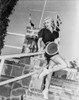 Ginger Rogers in Black Dress With Tennis Racquet Portrait Photo Print - Item # VARCEL687210