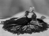 Ginger Rogers Posed wearing Black Feather Gown Photo Print - Item # VARCEL687229