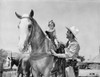 Roy Rogers smiling with A Little Girl and A Horse Photo Print - Item # VARCEL687279
