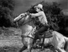 Roy Rogers Riding A Horse in Black and White Photo Print - Item # VARCEL687304