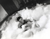 Jane Russell Posed on a Bath Tub in White Head Towel with Right Foot Raised Up Photo Print - Item # VARCEL687442