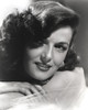 Jane Russell Close Up Portrait in White Sheer Silk Dress with Right Hand on the Left Shoulder Photo Print - Item # VARCEL687519