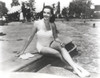 Jane Russell beside a swimming pool Photo Print - Item # VARCEL687565