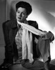 Rosalind Russell in Formal Outfit With Scarf Black and White Photo Print - Item # VARCEL687600
