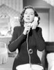 Rosalind Russell With Telephone Black and White Photo Print - Item # VARCEL687635