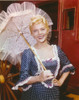 Peggy Castle Holding Umbrella in Dotted Dress Photo Print - Item # VARCEL687996