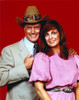 Dallas Red Background Couple Portrait Photo Print - Item # VARCEL688067