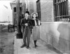 A film still of Charlie Chaplin walking with a co star Photo Print - Item # VARCEL688149