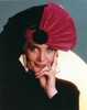 Linda Dano wearing Fan Hat Close Up Portrait Photo Print - Item # VARCEL688228