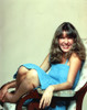 Jill Clayburgh Seated in Blue Dress Photo Print - Item # VARCEL688436