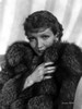 Claudette Colbert in Fur Dress with White Background Photo Print - Item # VARCEL688506
