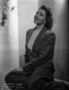 Claudette Colbert sitting Pose in Coat Classic Portrait Photo Print - Item # VARCEL688505