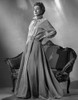 Joan Crawford wearing a Long Wrap Dress in a Classic Portrait Photo Print - Item # VARCEL688762
