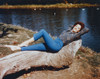 Linda Cristal Lying in Classic Photo Print - Item # VARCEL688816