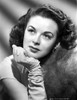 Marguerite Chapman Head Leaning in Close Up Portrait Photo Print - Item # VARCEL696078