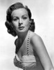 Jeanne Crain Portrait in White Beaded Strap Dress Photo Print - Item # VARCEL696451