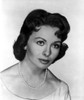 Jeanne Crain Portrait in White Dress and Pearl Necklace and Pearl Earrings Photo Print - Item # VARCEL696439